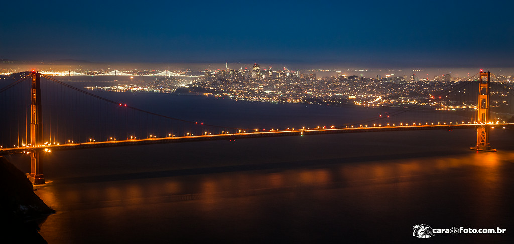 San Francisco à Noite e Com Muito Vento