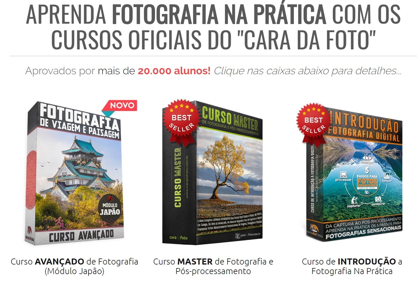 Cursos de Fotografia do Cara Da Foto